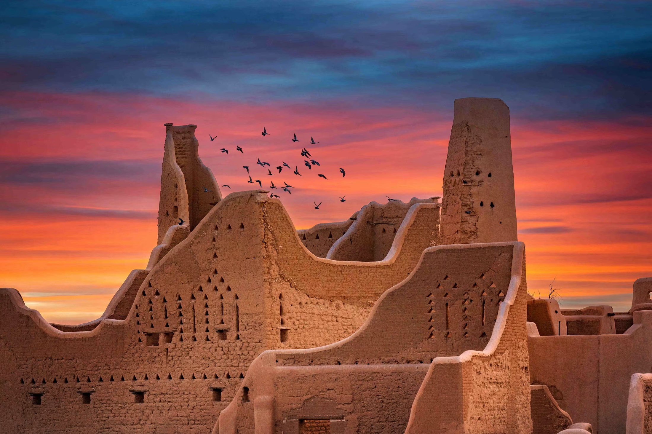 At-Turaif, Diriyah at dusk